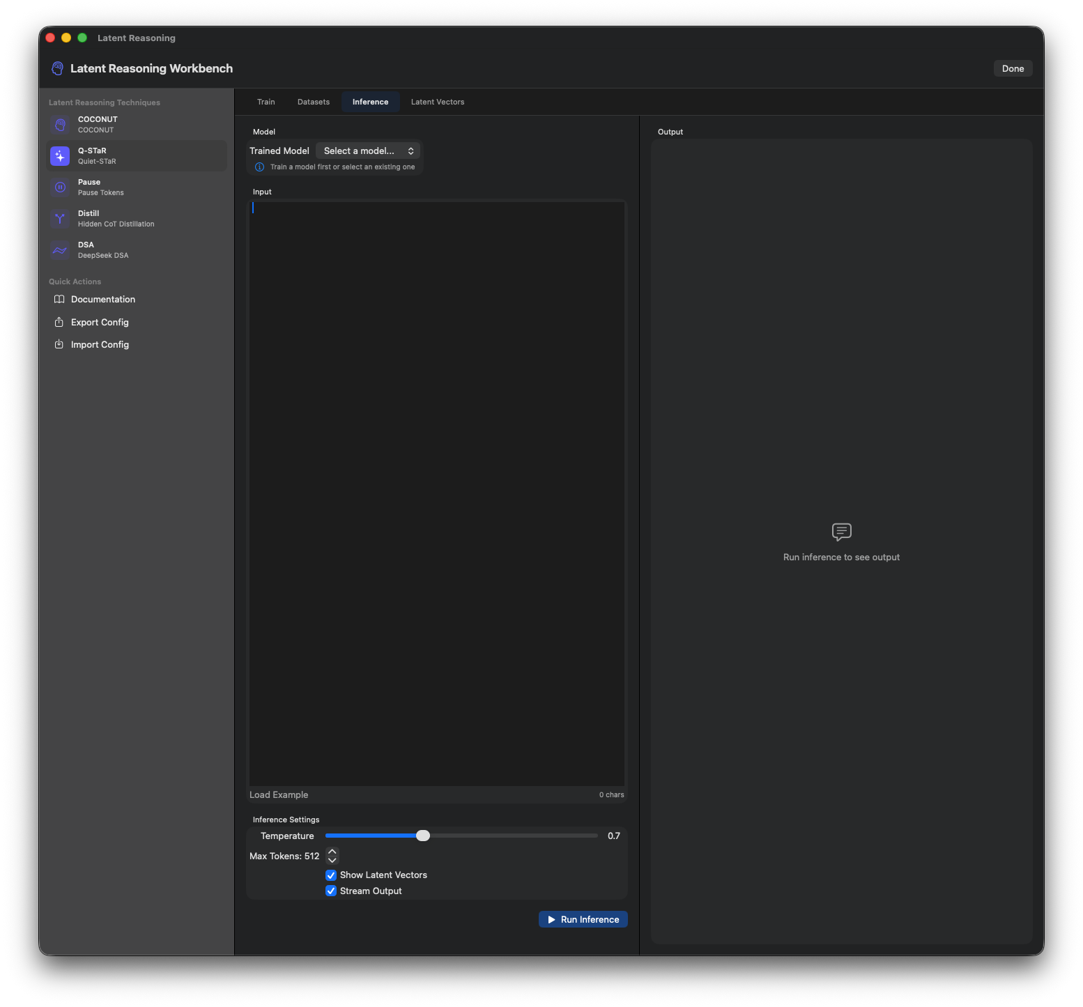 Latent Reasoning Workbench 8